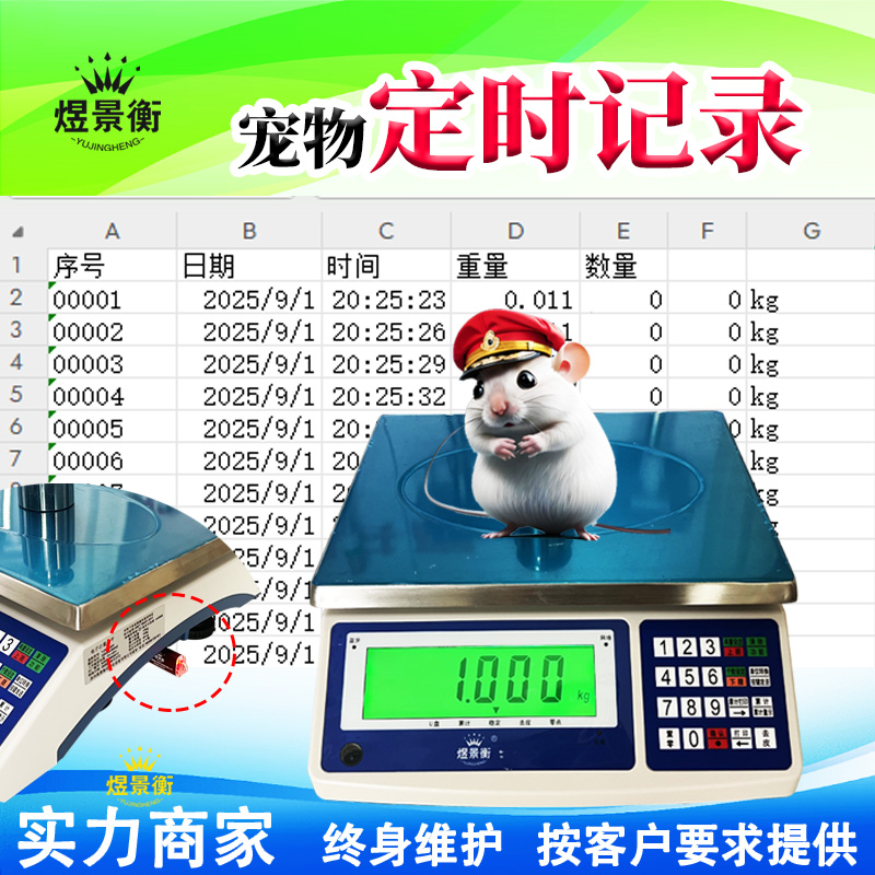 哪一個品牌電子秤可以自動獲取小老鼠的差額體重