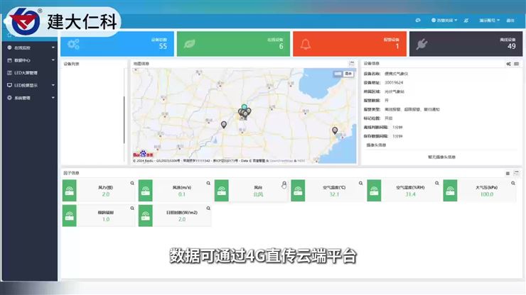 一体化便携式气象站，多要素同步采集