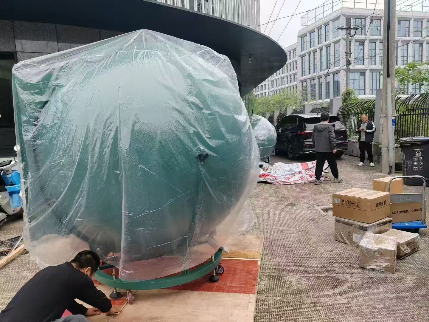 广东客户一套两米积分球测试系统