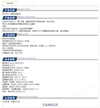 H07ZZ-F低煙無鹵電纜.
