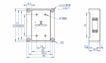 JKZC-ST-X-100X轴纳米定位/扫描平台