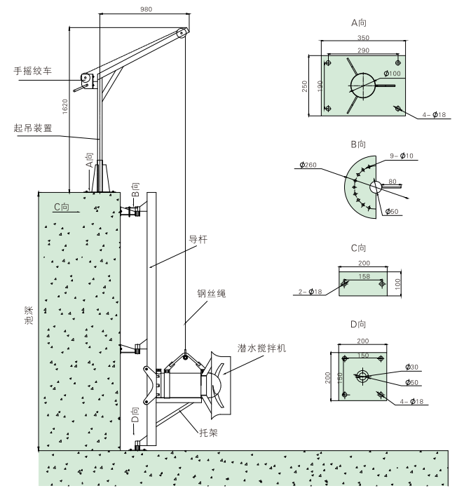 污泥平衡池潜水搅拌机QJB2.2/8-320/3-740S